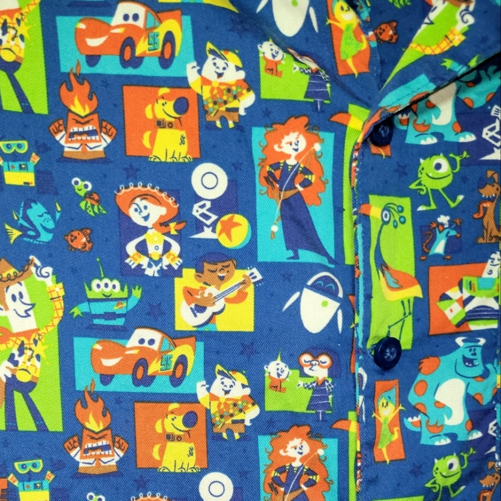 Disney Pixar Men's Button Up - Picture 3 of 5